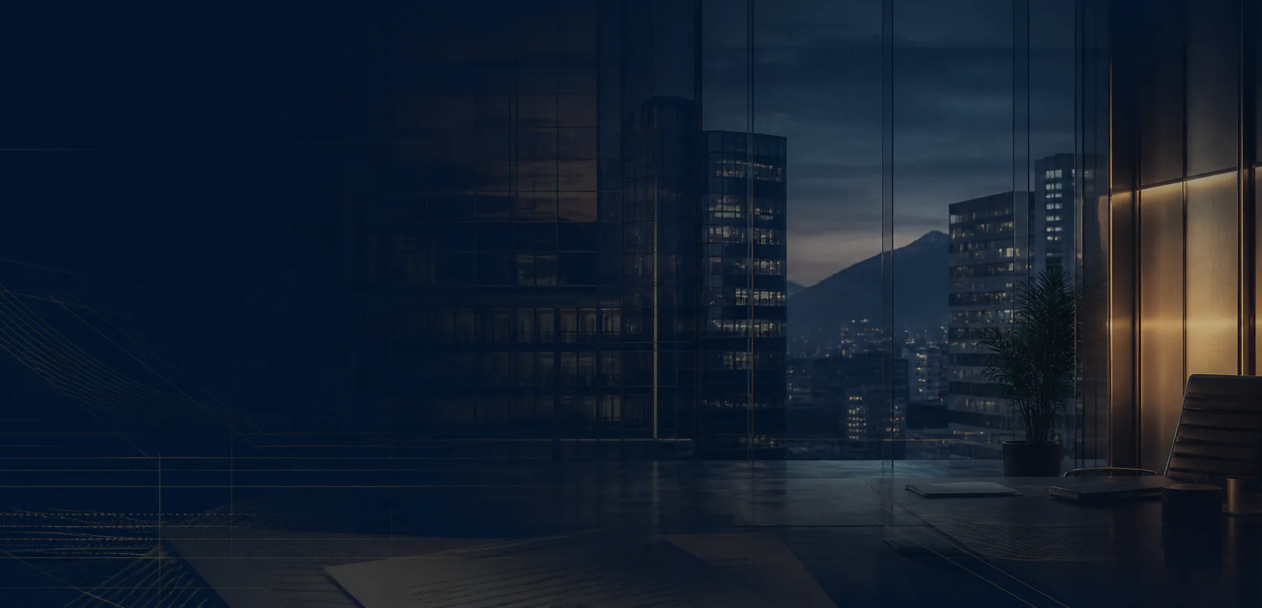 Oficina financiera contemporánea en Lima